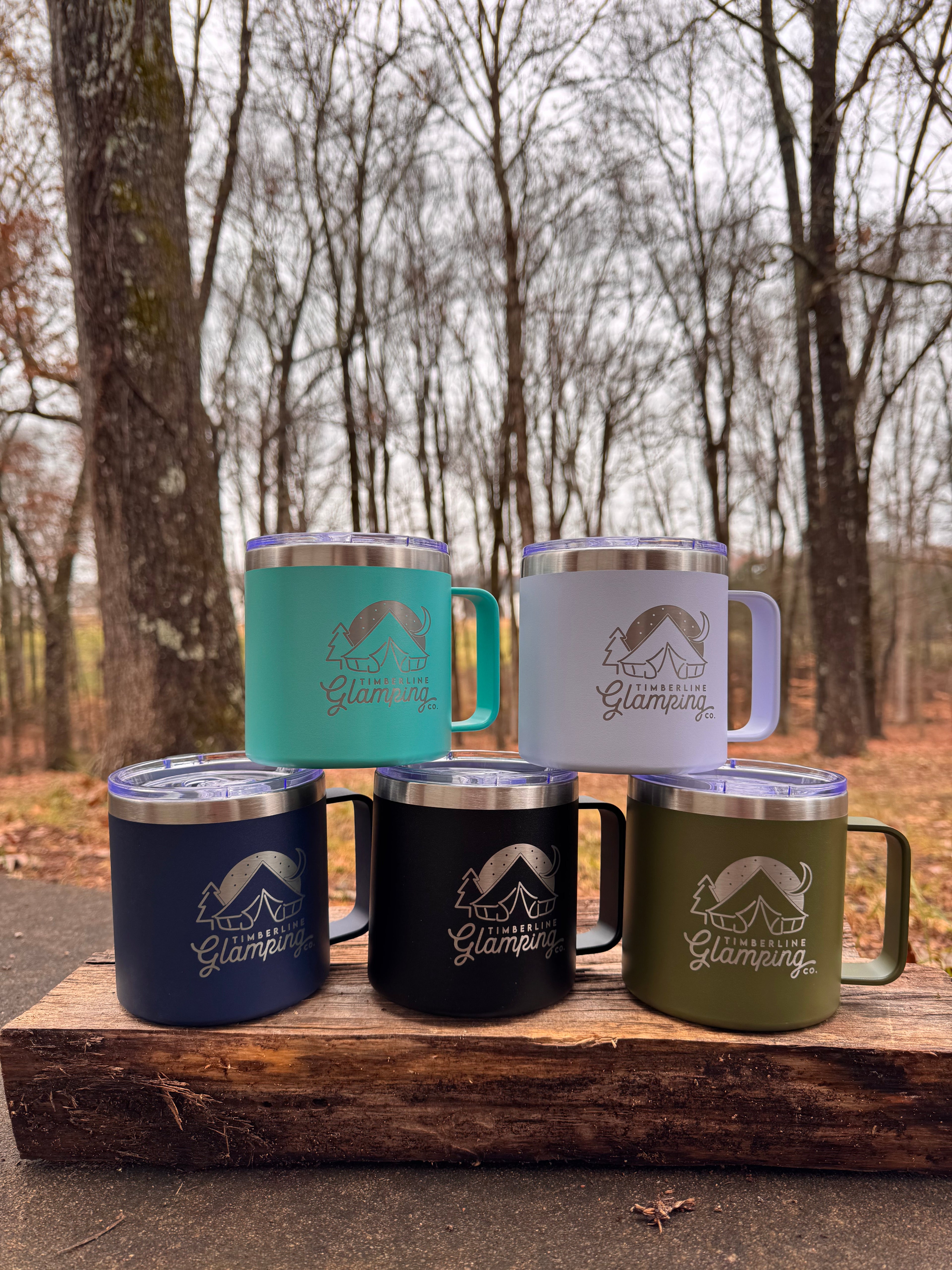 SALE - Lowball Travel Mug - 14oz - With Handle