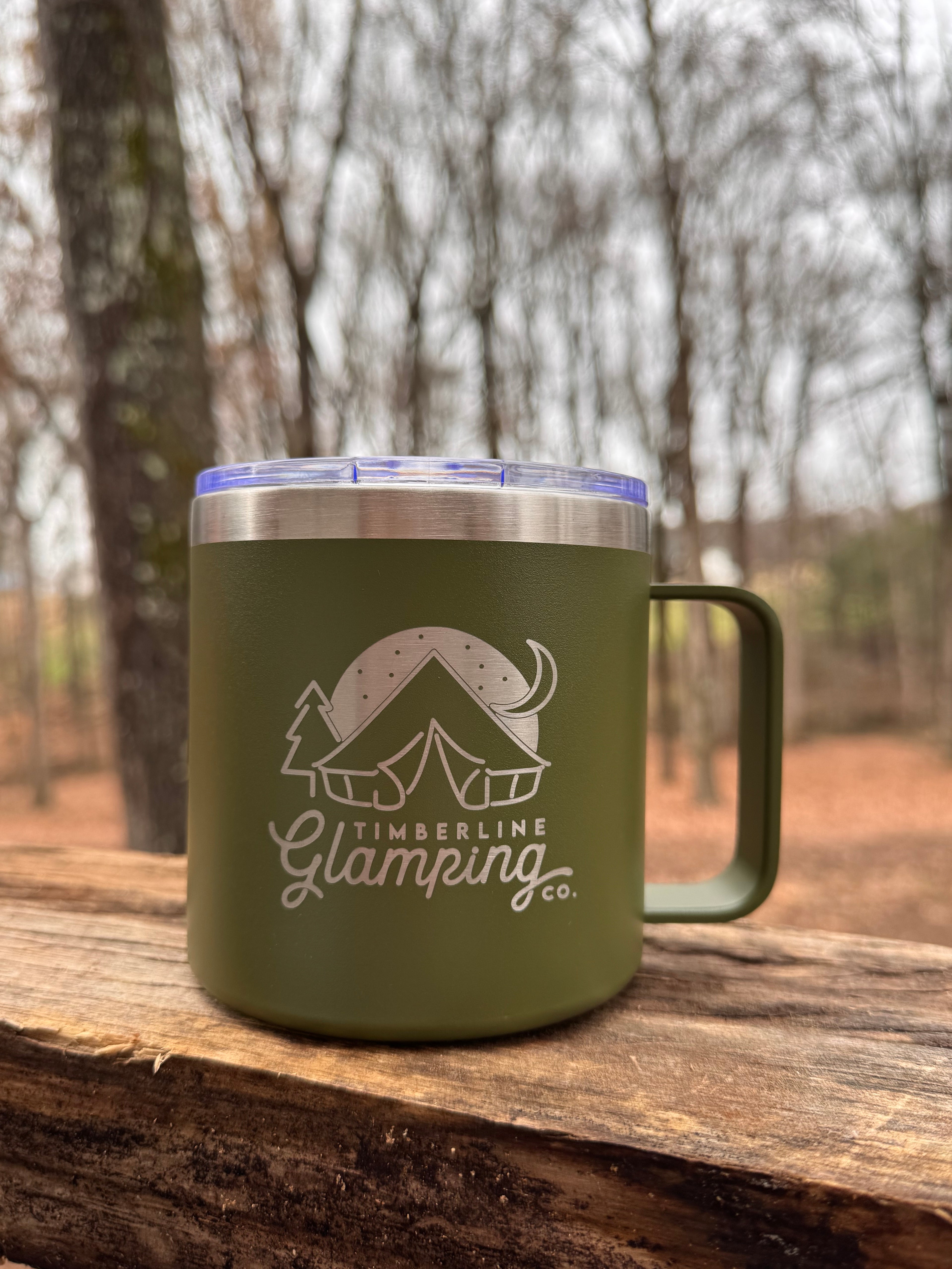 SALE - Lowball Travel Mug - 14oz - With Handle