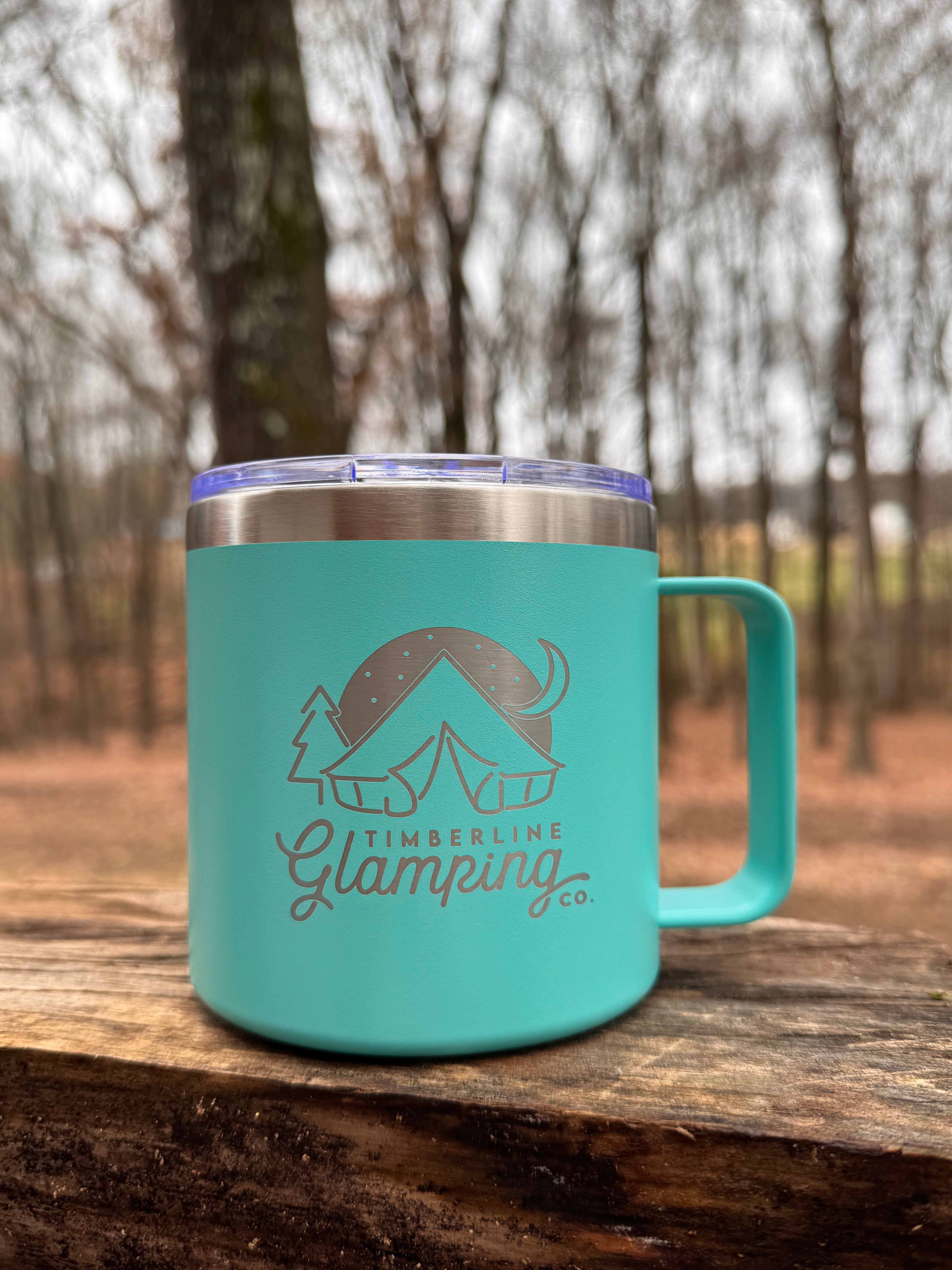 SALE - Lowball Travel Mug - 14oz - With Handle