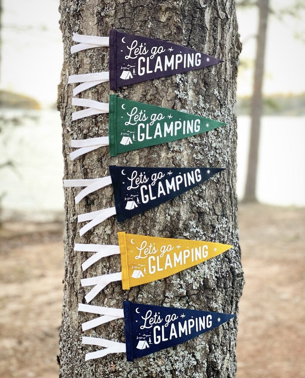 Let's Go Glamping Mini Pennant
