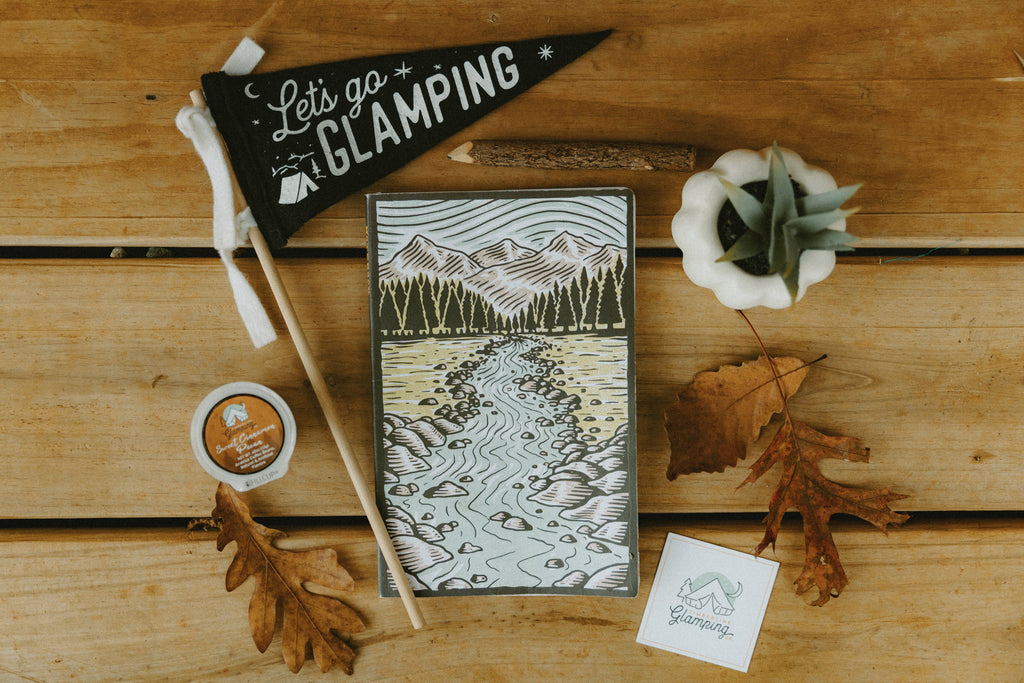 Let's Go Glamping Mini Pennant